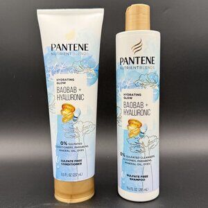 Pantene Hydrating Glow Baobab + Hyaluronic Sulfate-Free‎ Shampoo & Conditioner